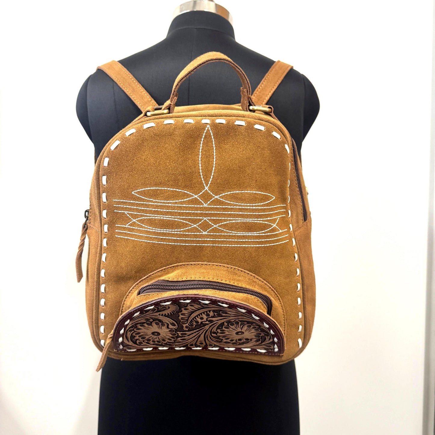 3-in-1 Suede Backpack - JayKayBoutiqueOnline