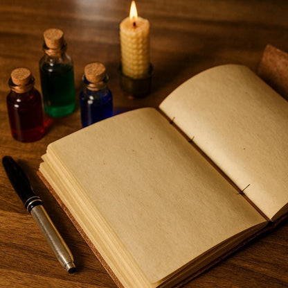 Leather Journal Notebook Sketchbook - JayKayBoutiqueOnline