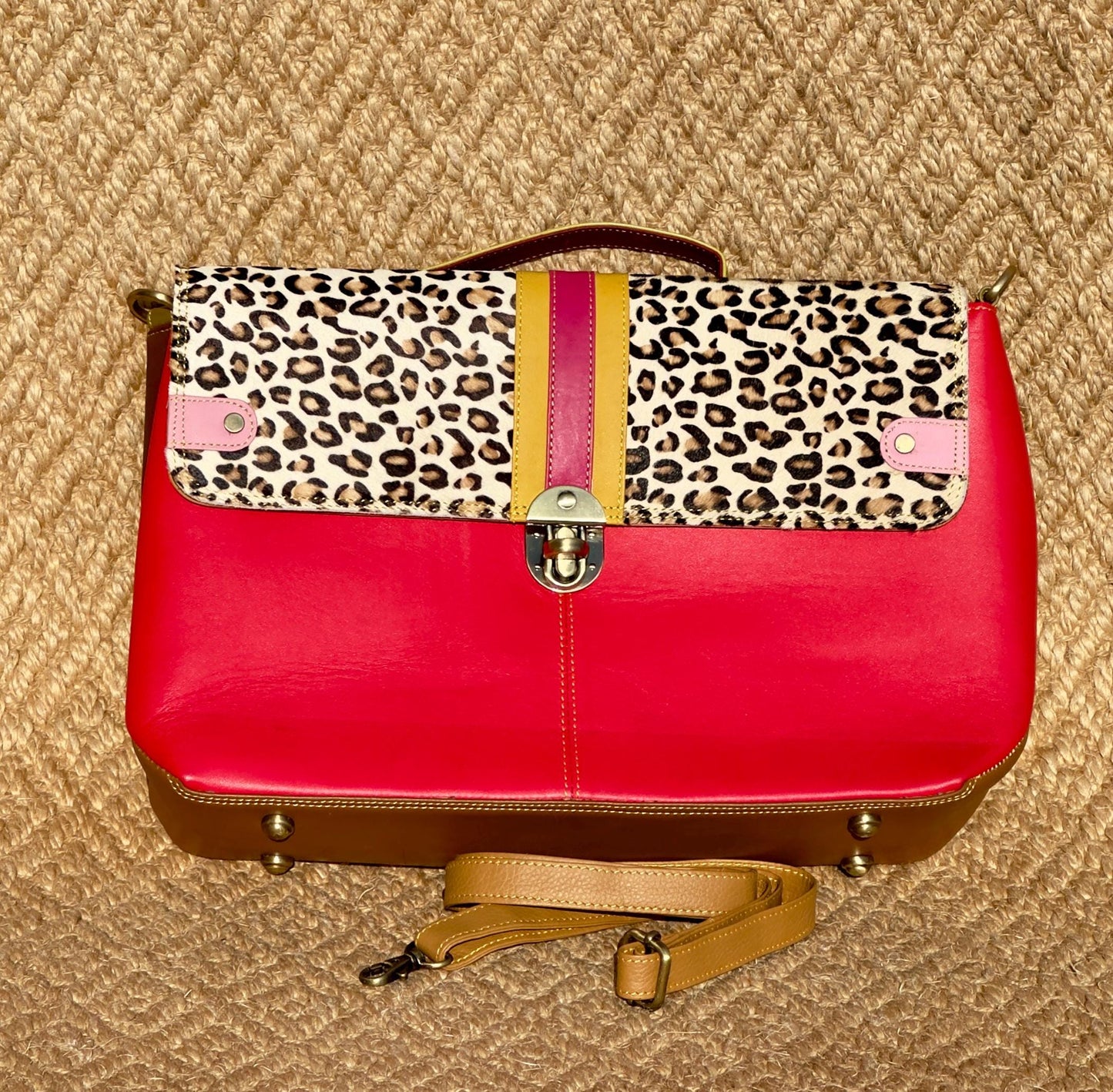 Recycled Leather Satchel Bag - JayKayBoutiqueOnline