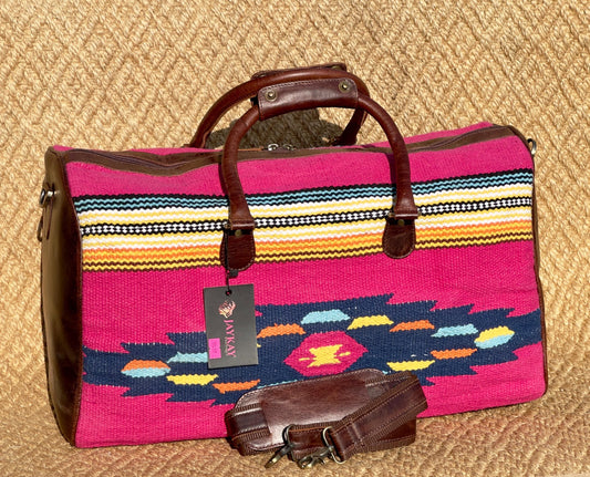 Large Duffel Bag Leather Carpet - JayKayBoutiqueOnline