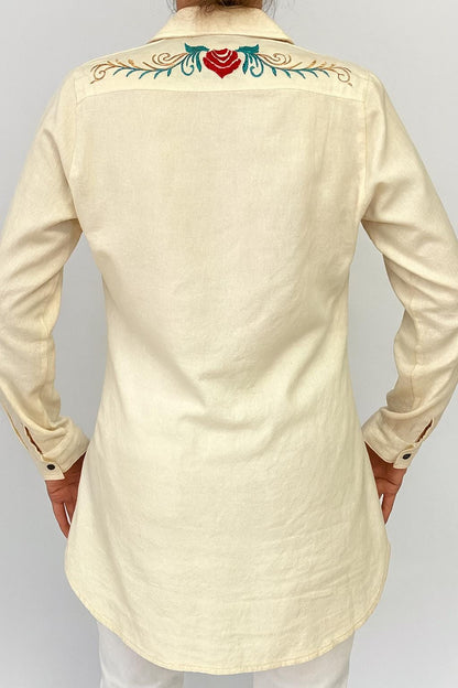 Ladies Western Shirt Embroidered - JayKayBoutiqueOnline