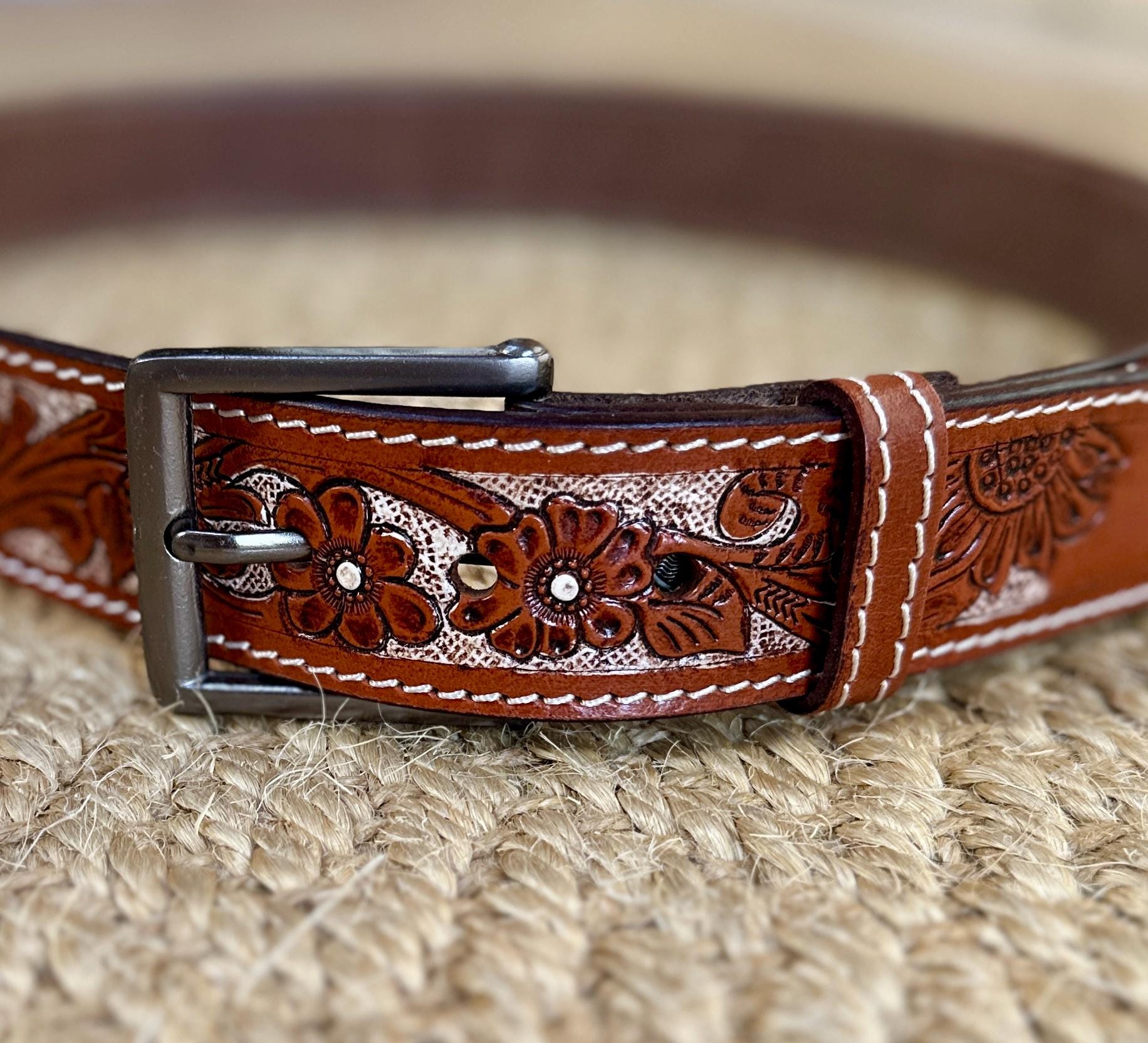 Western Leather Belt - JayKayBoutiqueOnline