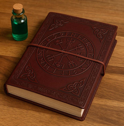 Handmade Leather Blank Spell Book Journal - JayKayBoutiqueOnline