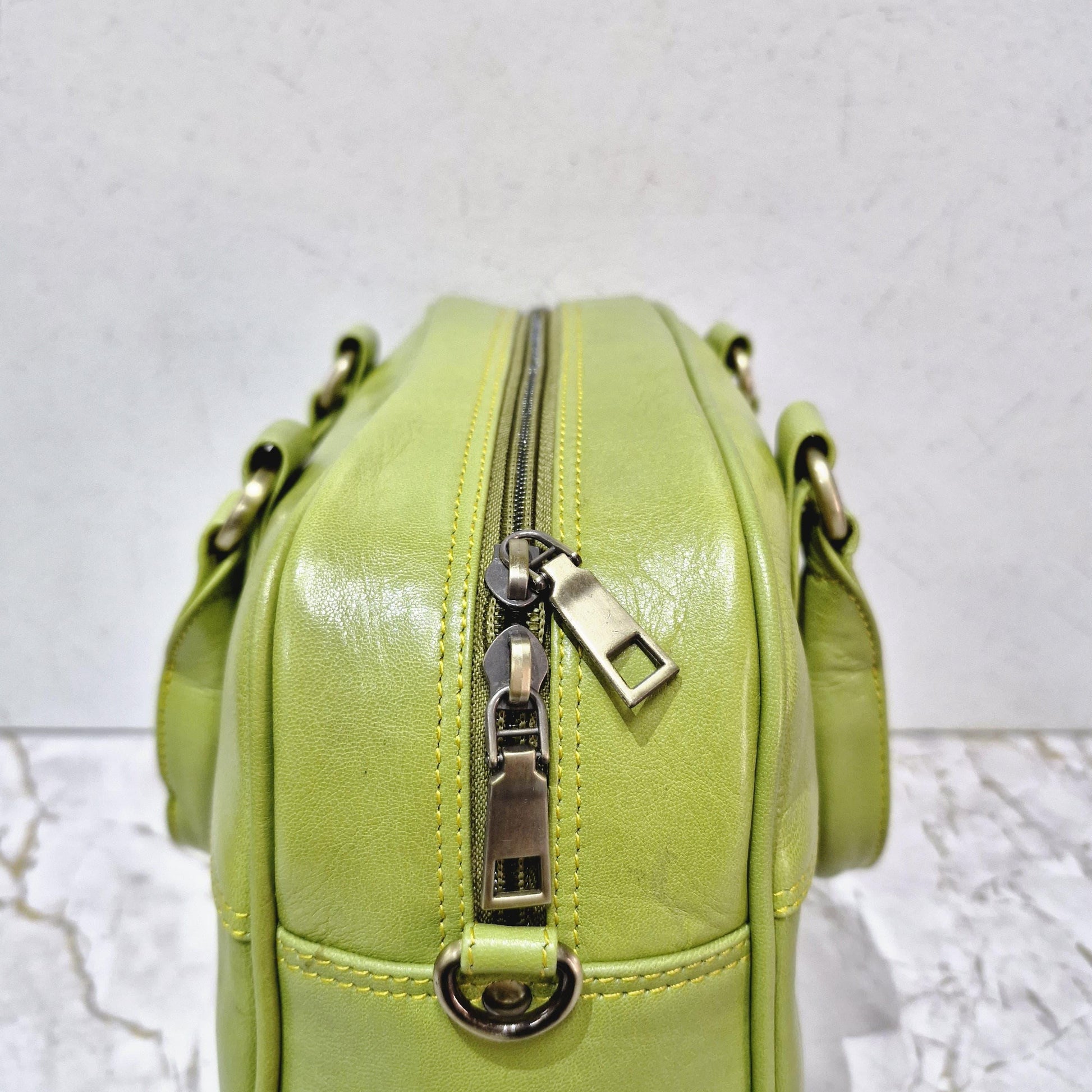 Coloured Leather Top Handle Small Handbag with shoulder strap - JayKayBoutiqueOnline