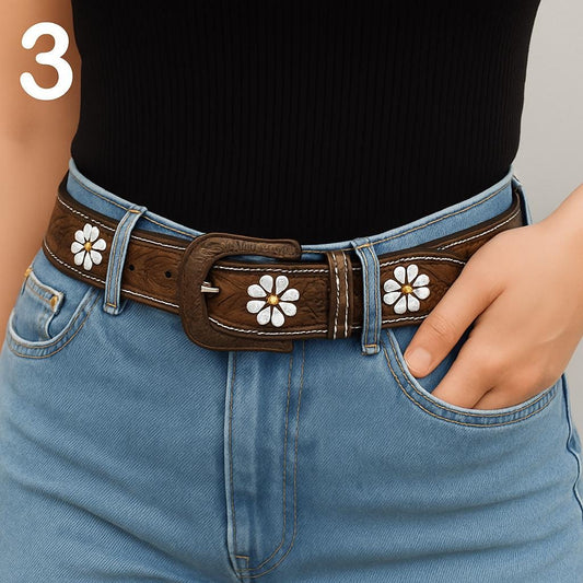 Western Leather Belt - JayKayBoutiqueOnline