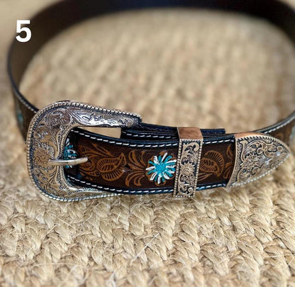 Hand Carved Leather Belt for Women and Men - JayKayBoutiqueOnline
