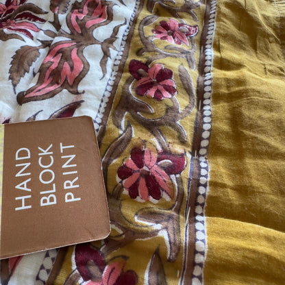 Hand Block Print Reversible Quilted Cotton Bedspread | Quilted Reversible Bed Throw | Indian Handblock Top Quality Bed Cover - JayKayBoutiqueOnline