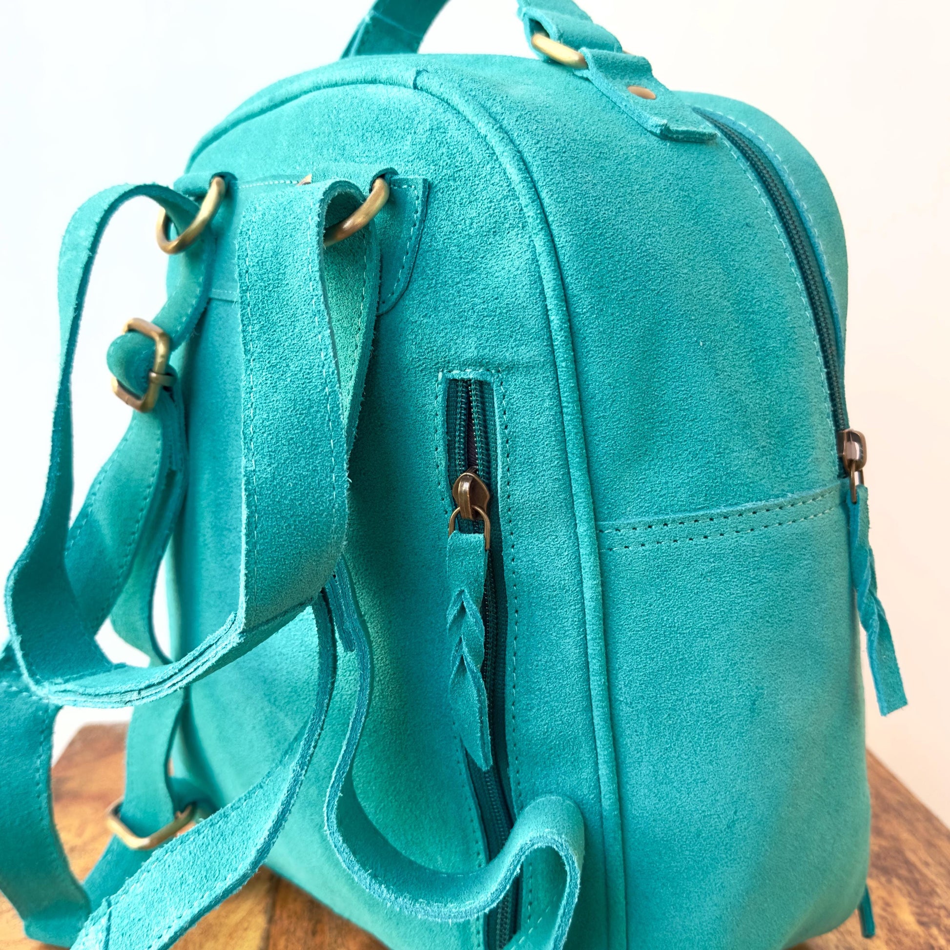 3-in-1 Suede Backpack - JayKayBoutiqueOnline