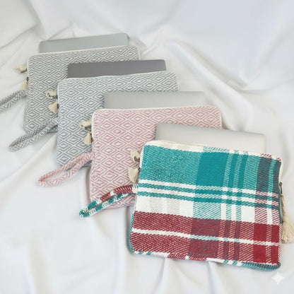 Hemp Quilted Laptop Sleeve 13-15Inch - JayKayBoutiqueOnline