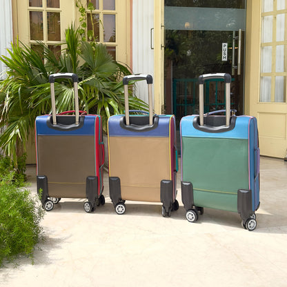 Recycled Leather Cabin Suitcase - JayKayBoutiqueOnline