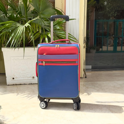 Recycled Leather Cabin Suitcase - JayKayBoutiqueOnline
