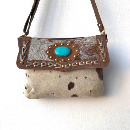 Handmade Suede Crossbody Clutch - JayKayBoutiqueOnline