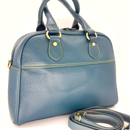 Coloured Leather Top Handle Bags in Various Colours - JayKayBoutiqueOnline