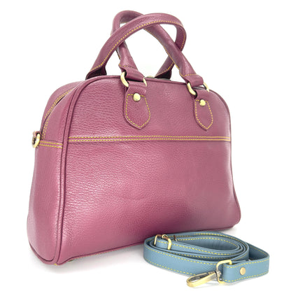 Coloured Leather Top Handle Bags in Various Colours - JayKayBoutiqueOnline