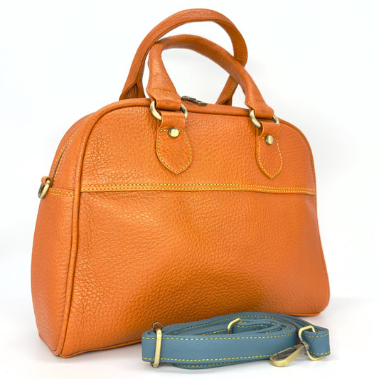 Coloured Leather Top Handle Bags in Various Colours - JayKayBoutiqueOnline