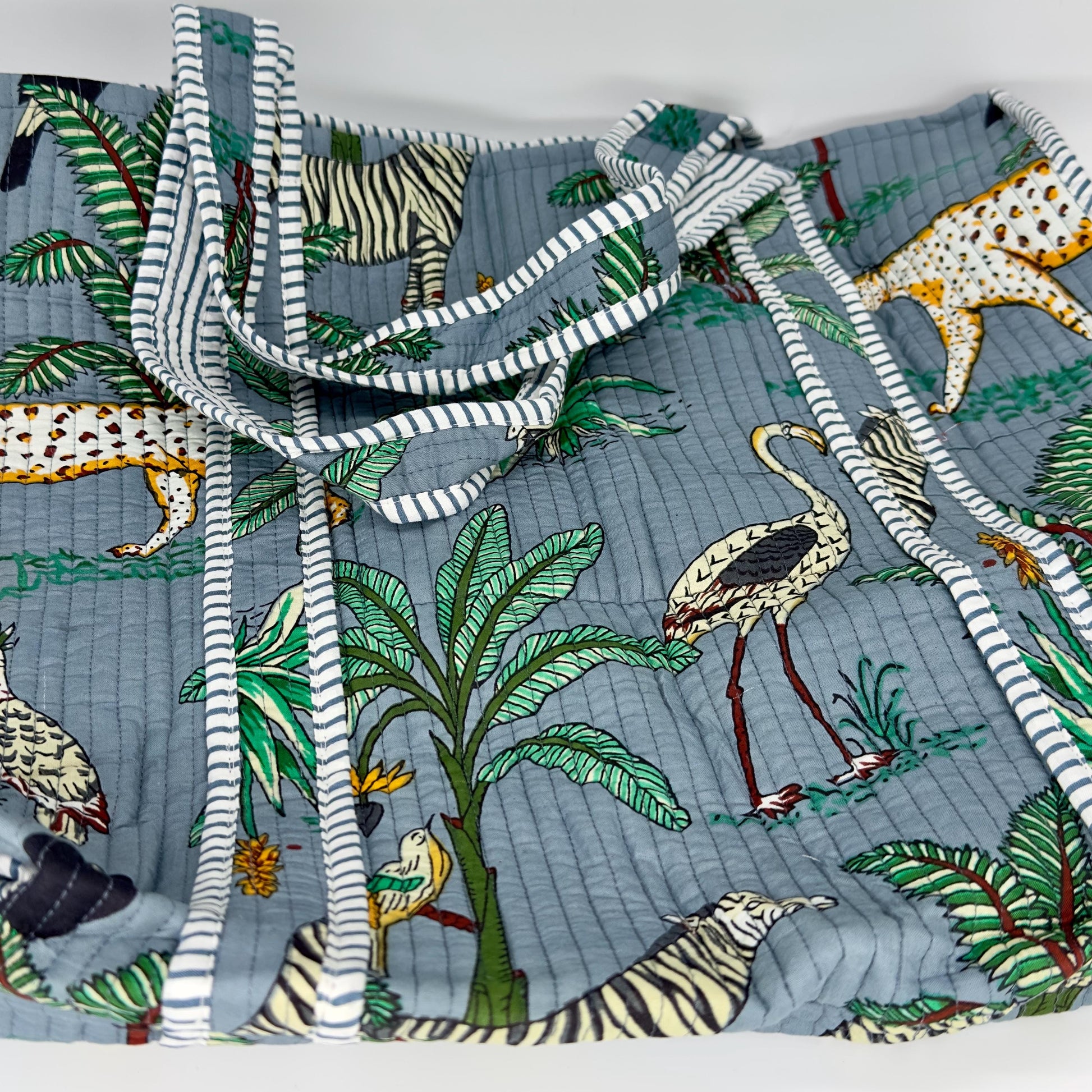 Handmade Quilted Cotton Tote Bag - JayKayBoutiqueOnline