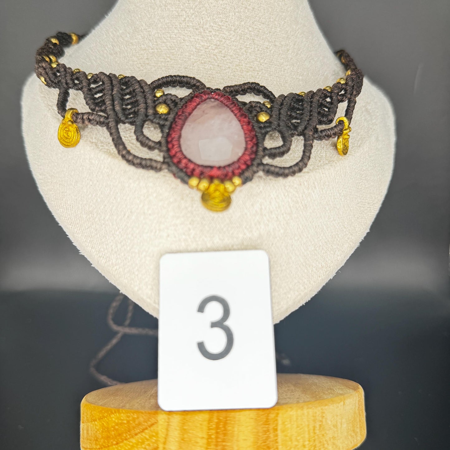 Handmade Macrame Gemstone Necklace - JayKayBoutiqueOnline