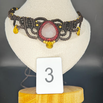 Handmade Macrame Gemstone Necklace - JayKayBoutiqueOnline
