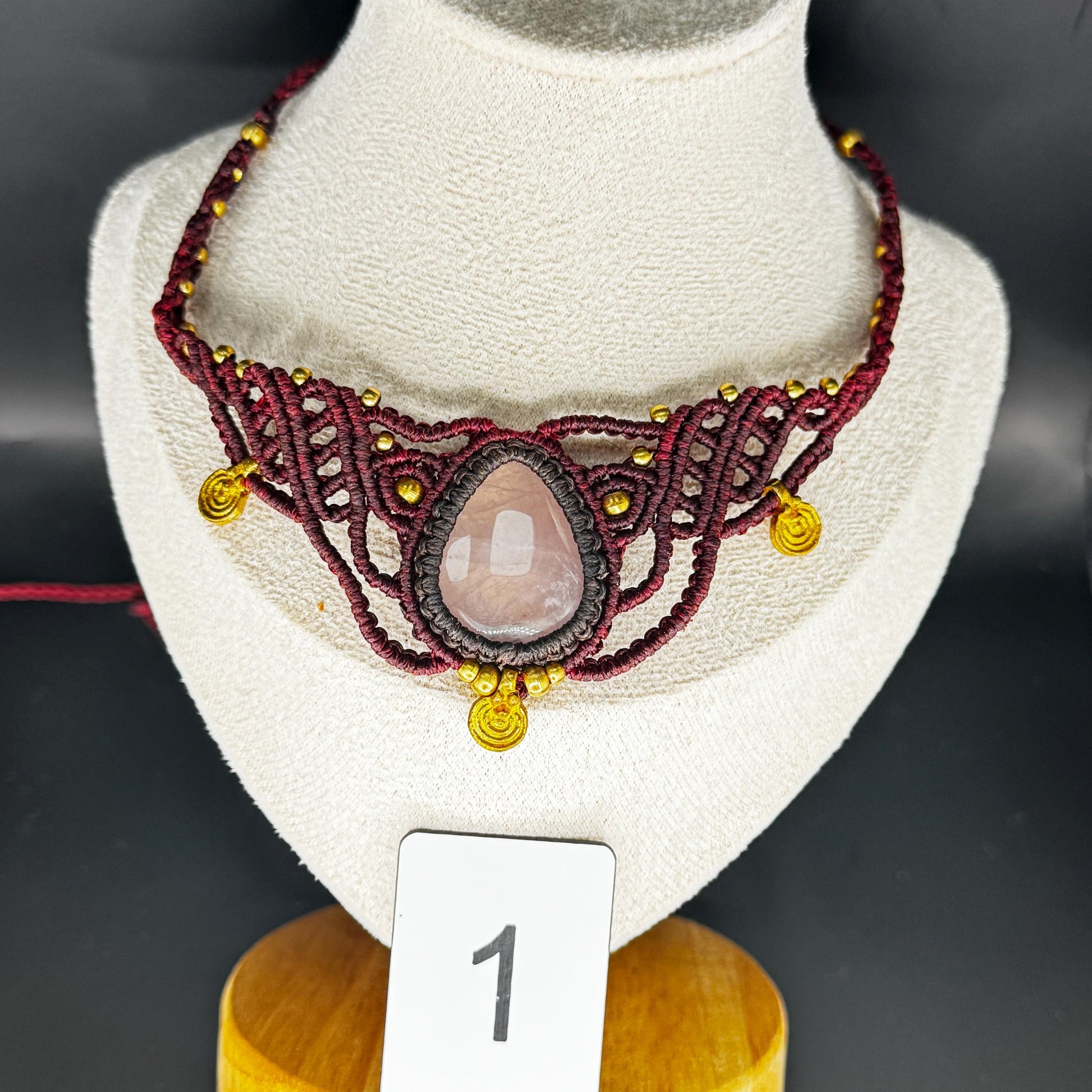 Handmade Macrame Gemstone Necklace - JayKayBoutiqueOnline