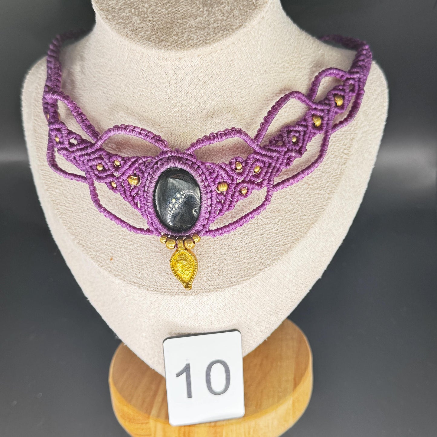 Handmade Macrame Labradorite Necklace - JayKayBoutiqueOnline