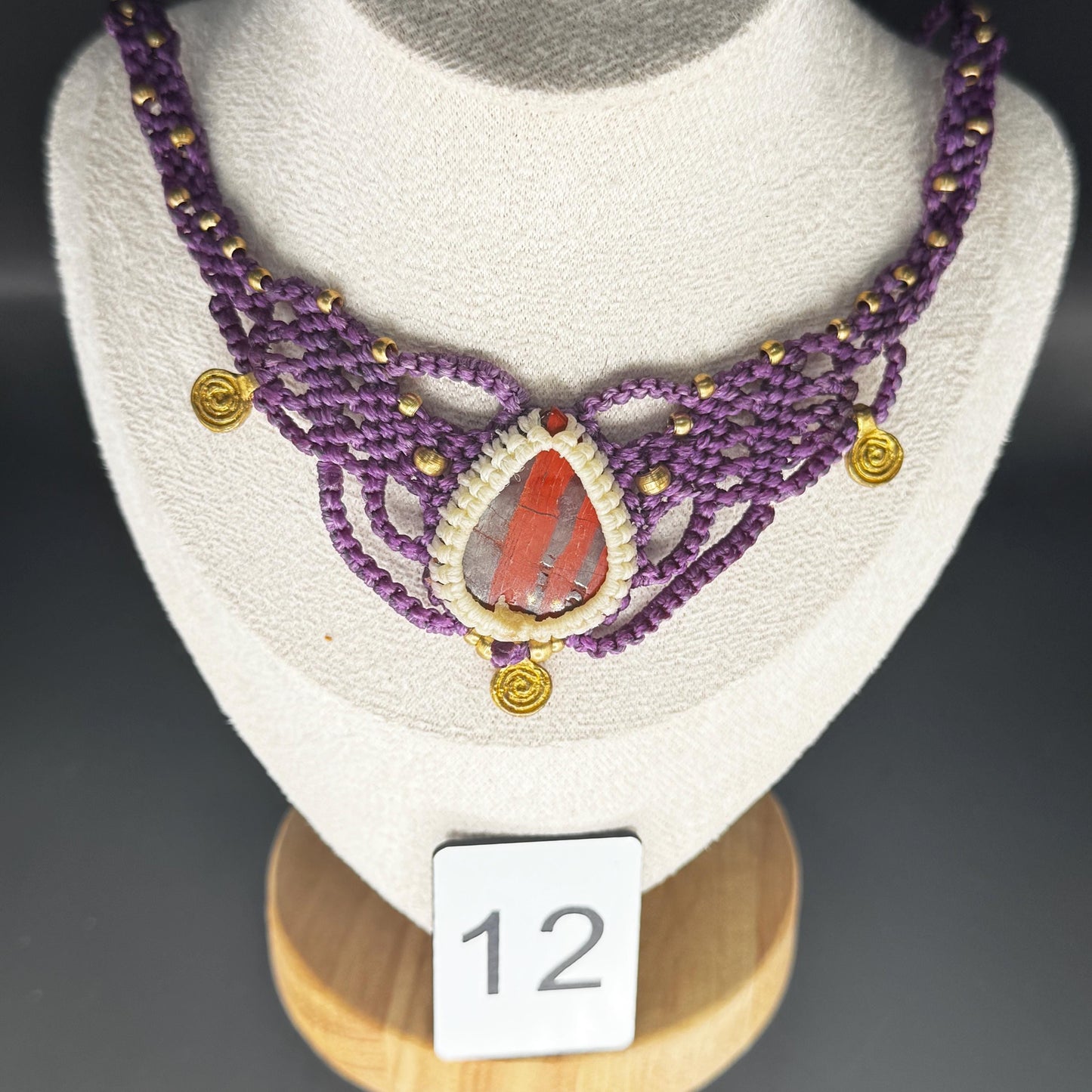 Handmade Macrame Labradorite Necklace - JayKayBoutiqueOnline