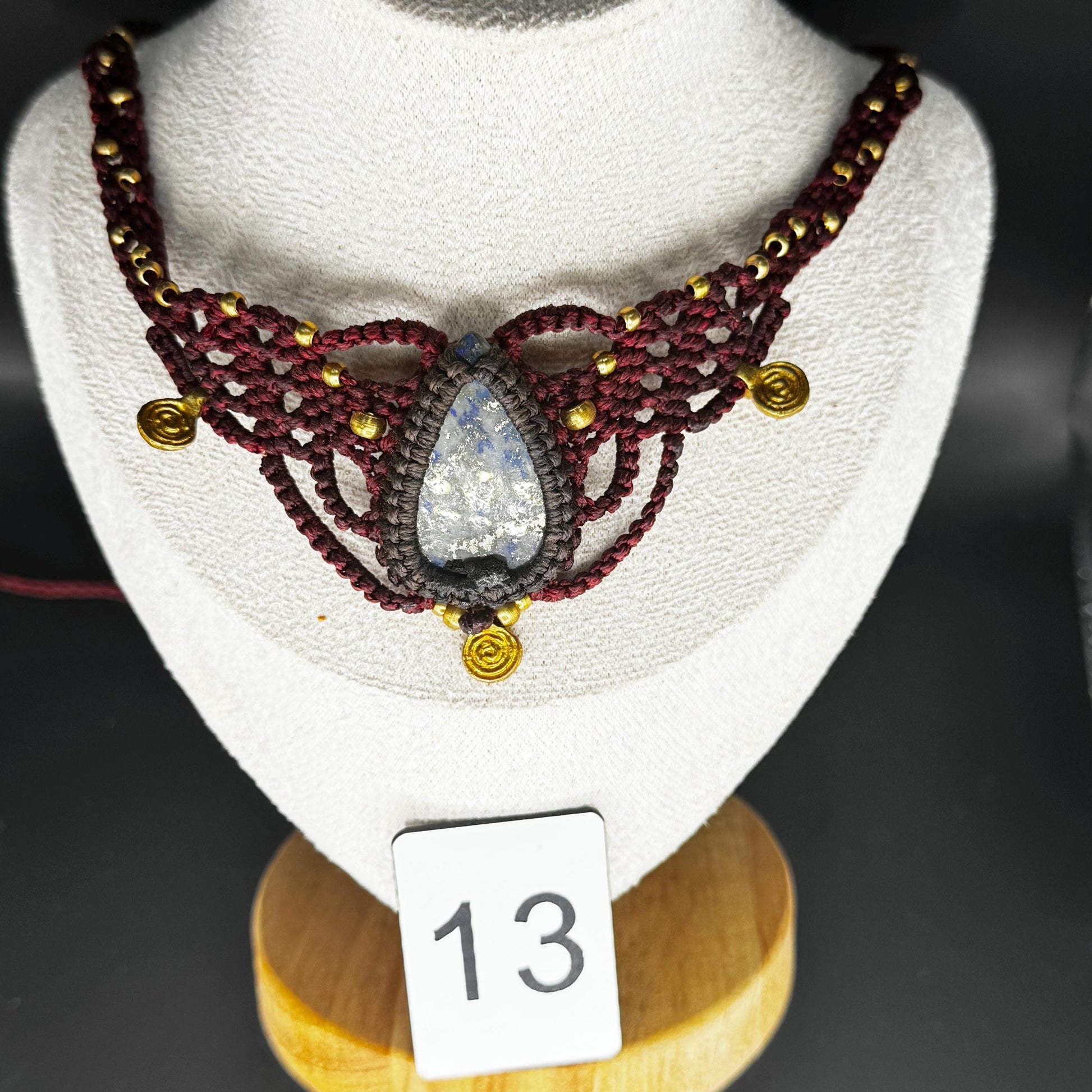 Handmade Macrame Labradorite Necklace - JayKayBoutiqueOnline