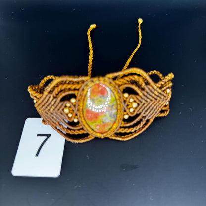 Gemstone Macrame Bracelet Handmade - JayKayBoutiqueOnline