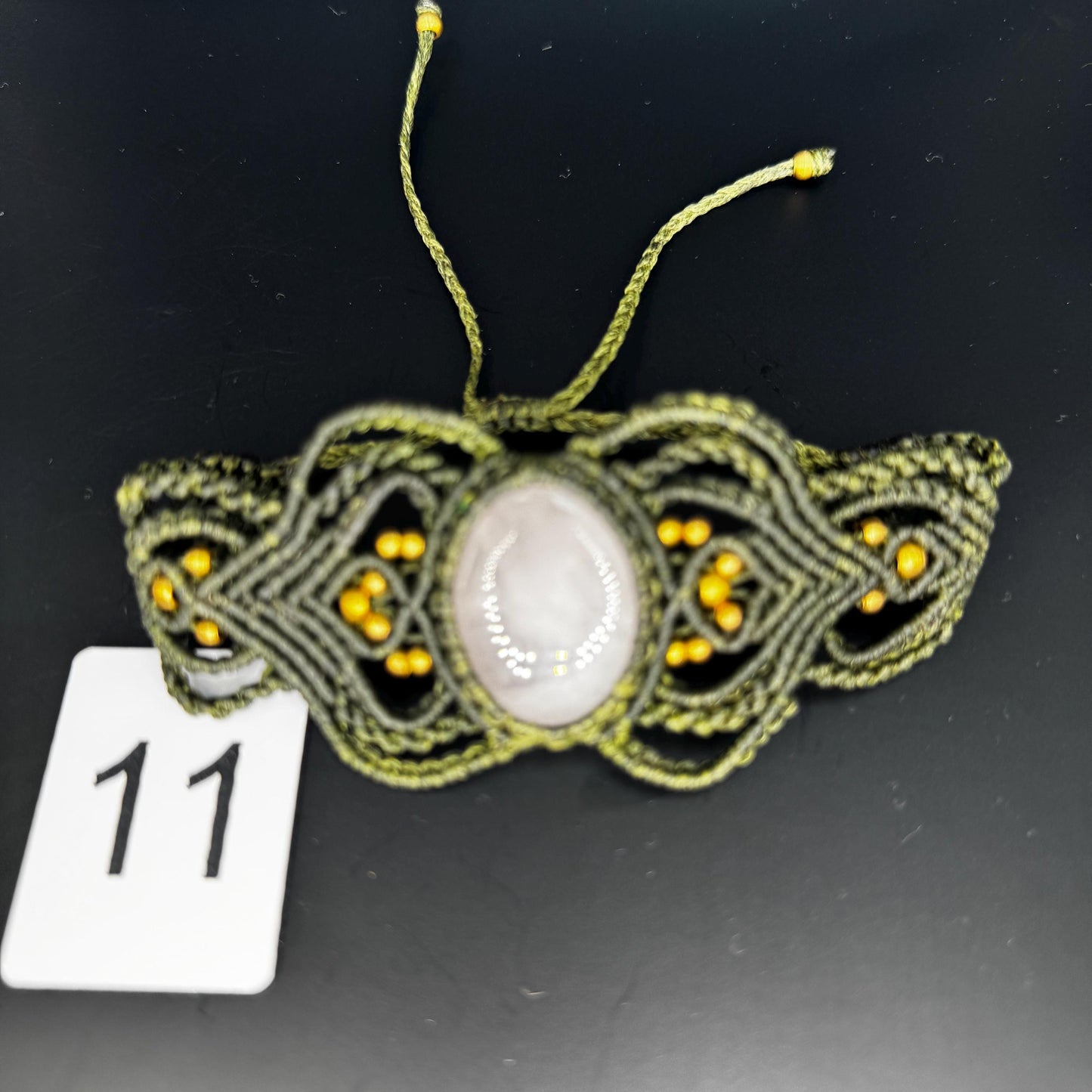 Gemstone Macrame Bracelet Handmade - JayKayBoutiqueOnline