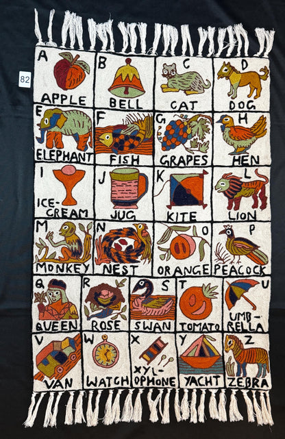 Handmade Rug ABC Nursery Tapestry - JayKayBoutiqueOnline