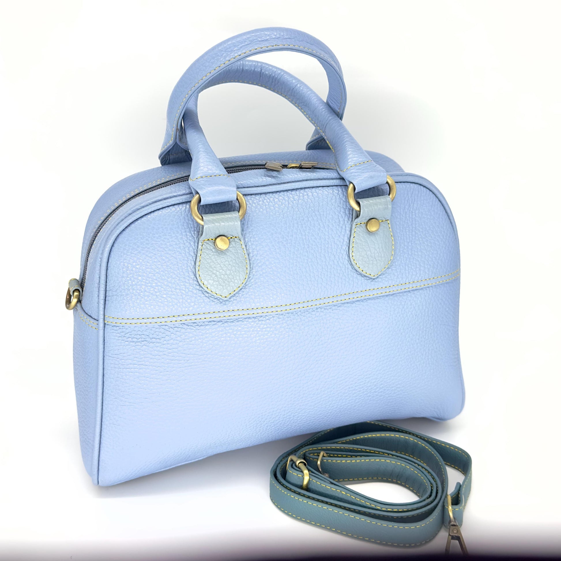 Coloured Leather Top Handle Bags in Various Colours - JayKayBoutiqueOnline