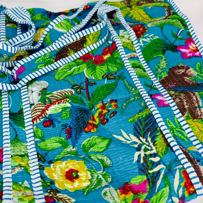 Handmade Quilted Cotton Tote Bag - JayKayBoutiqueOnline