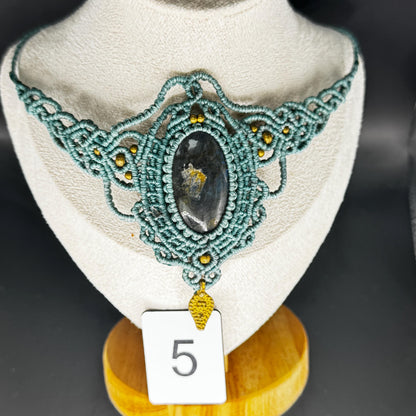 Handmade Macrame Gemstone Necklace - JayKayBoutiqueOnline