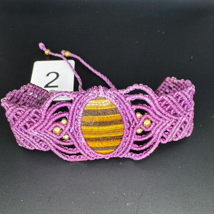 Gemstone Macrame Bracelet Handmade - JayKayBoutiqueOnline
