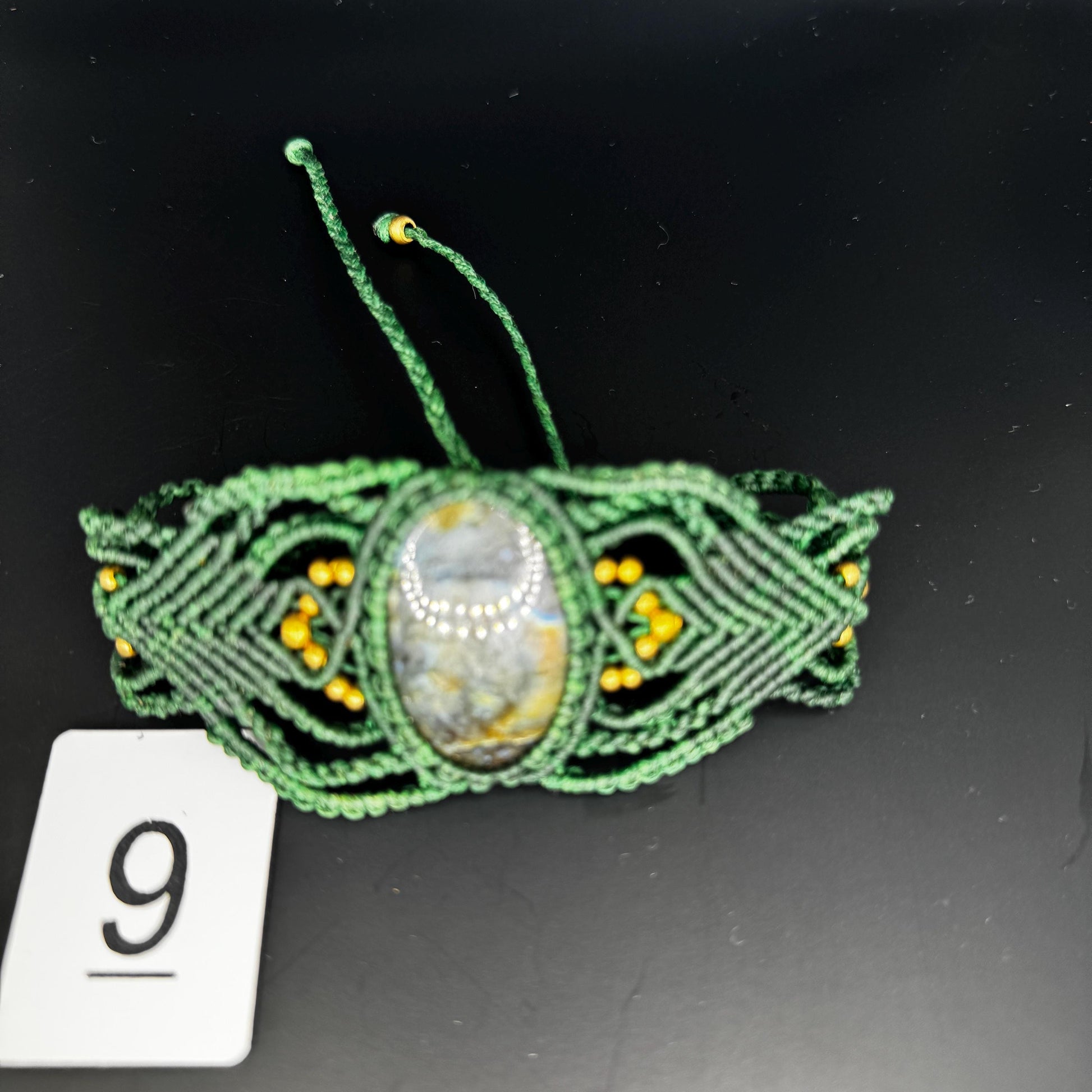 Gemstone Macrame Bracelet Handmade - JayKayBoutiqueOnline