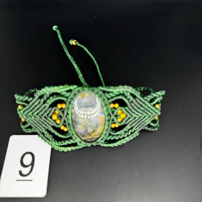 Gemstone Macrame Bracelet Handmade - JayKayBoutiqueOnline