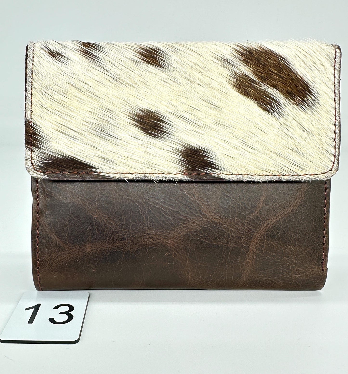 Compact Genuine Leather Wallet with Cowhide, Zipped Coin Pouch & Multi-Card Slots, Photo/ID Display - JayKayBoutiqueOnline