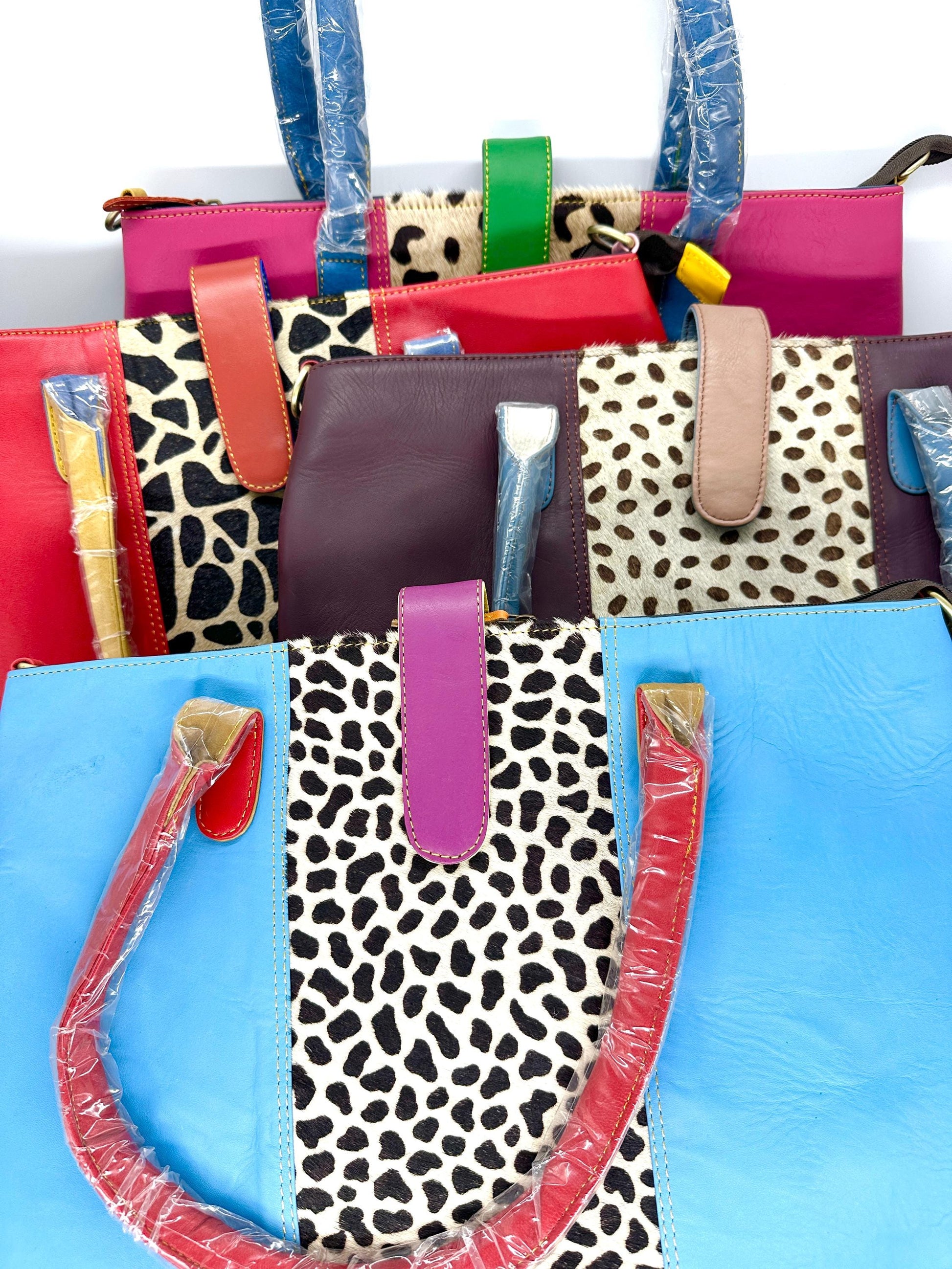 Recycled Leather Laptop Tote Bag - JayKayBoutiqueOnline