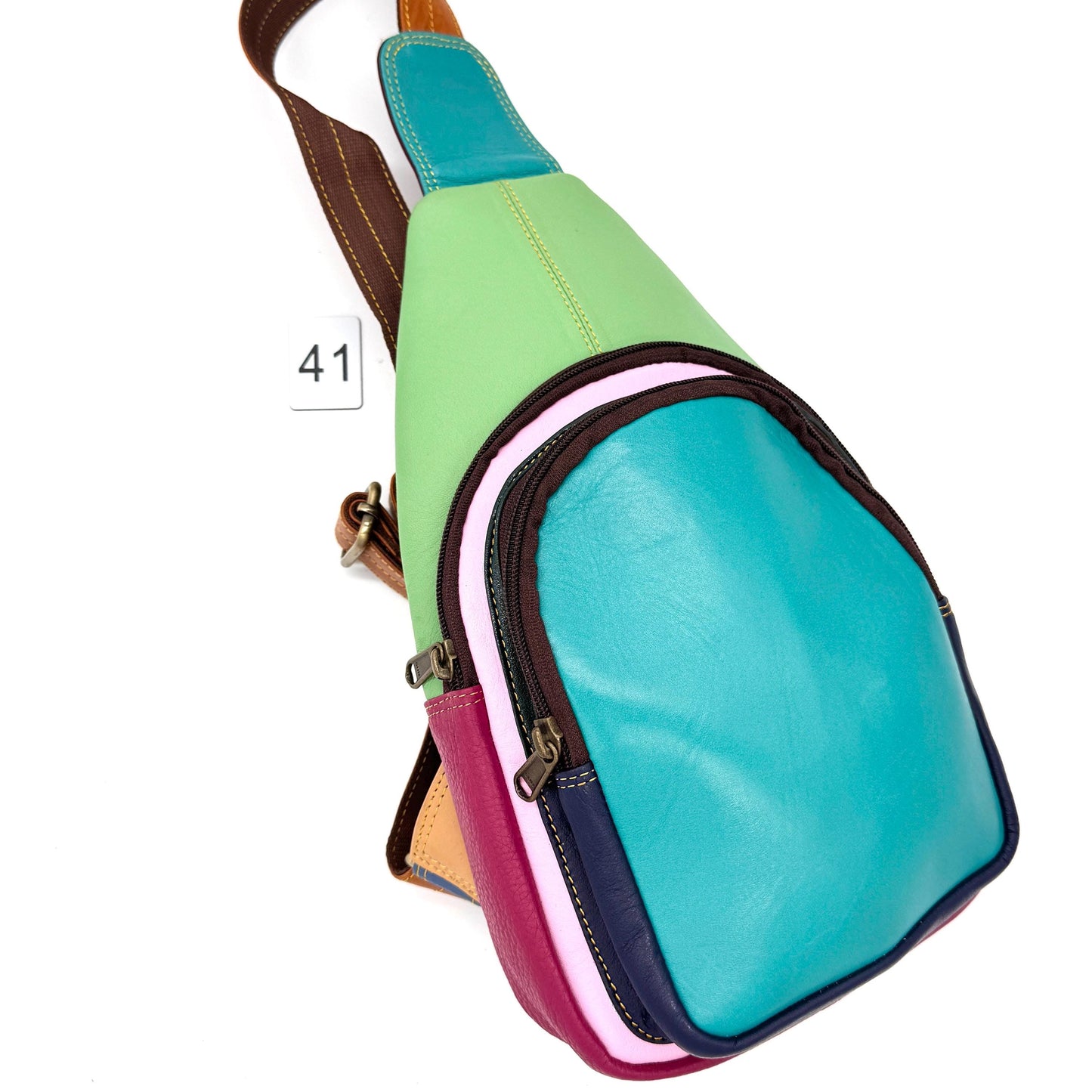 Upcycled Leather Sling Bag - JayKayBoutiqueOnline