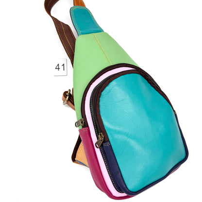 Upcycled Leather Sling Bag - JayKayBoutiqueOnline