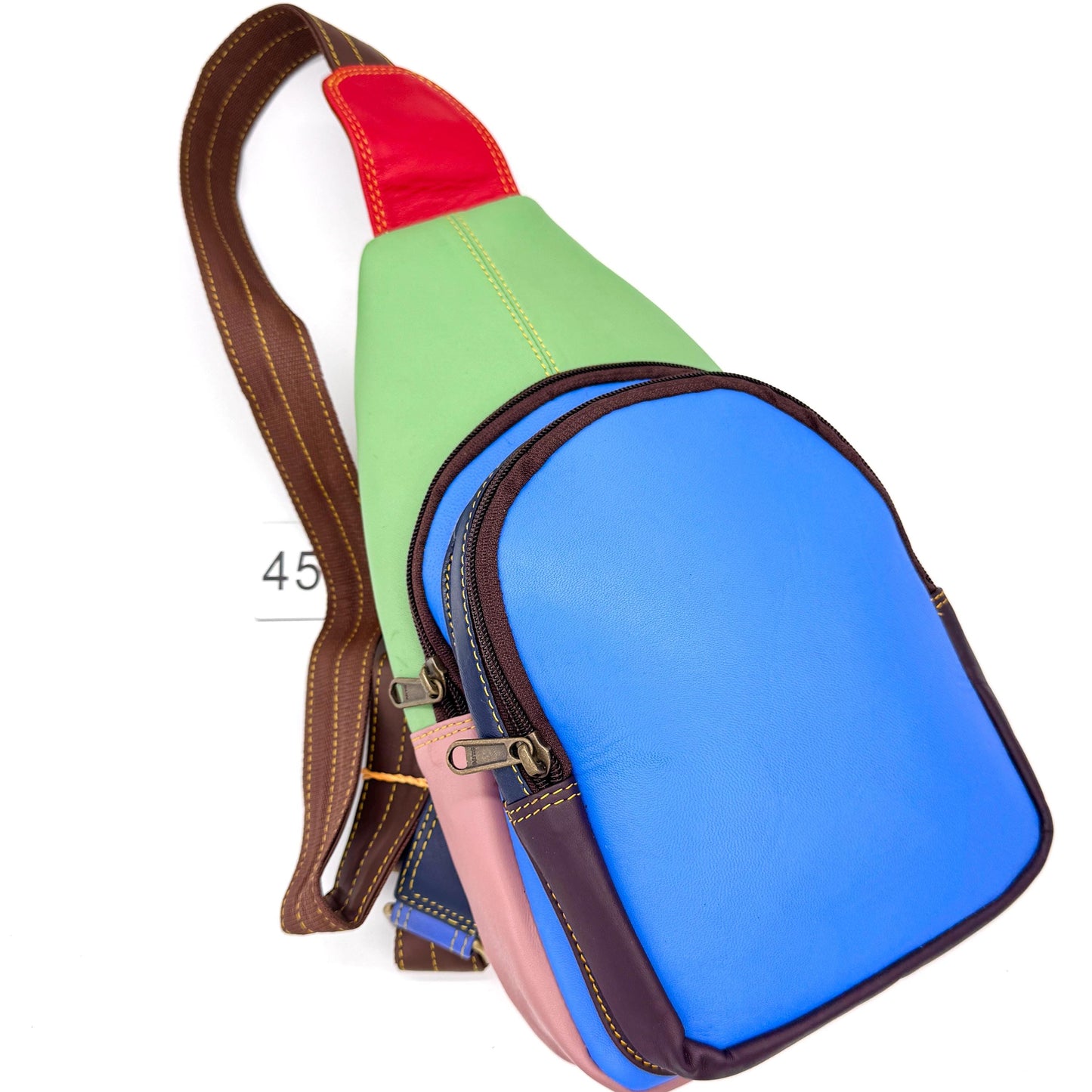 Upcycled Leather Sling Bag - JayKayBoutiqueOnline