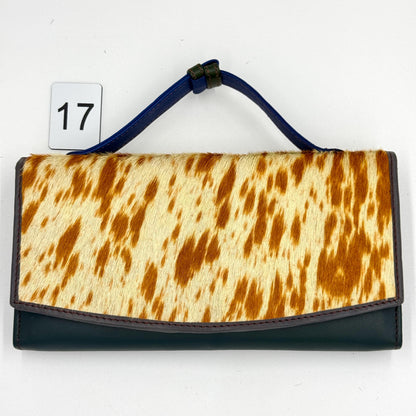 Recycled Leather Animal Print Clutch Wallet - JayKayBoutiqueOnline