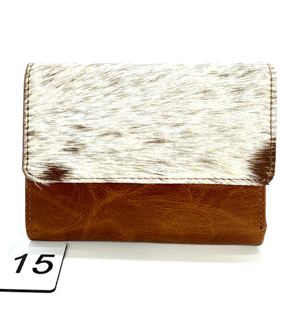 Compact Genuine Leather Wallet with Cowhide, Zipped Coin Pouch & Multi-Card Slots, Photo/ID Display - JayKayBoutiqueOnline