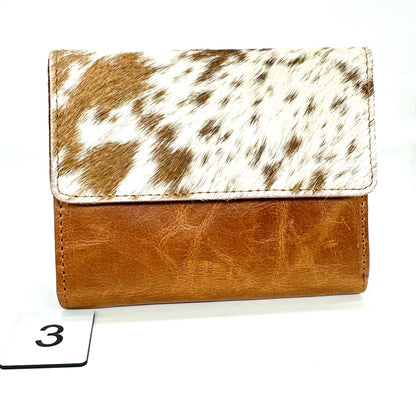 Compact Genuine Leather Wallet with Cowhide, Zipped Coin Pouch & Multi-Card Slots, Photo/ID Display - JayKayBoutiqueOnline