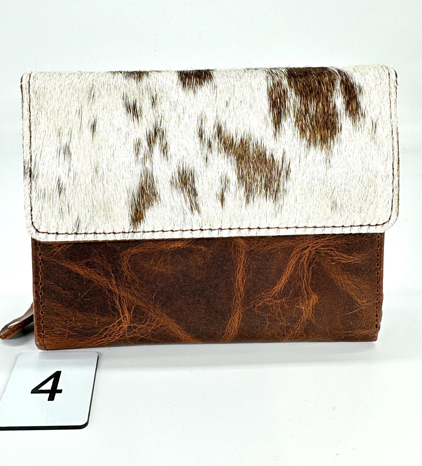 Compact Genuine Leather Wallet with Cowhide, Zipped Coin Pouch & Multi-Card Slots, Photo/ID Display - JayKayBoutiqueOnline