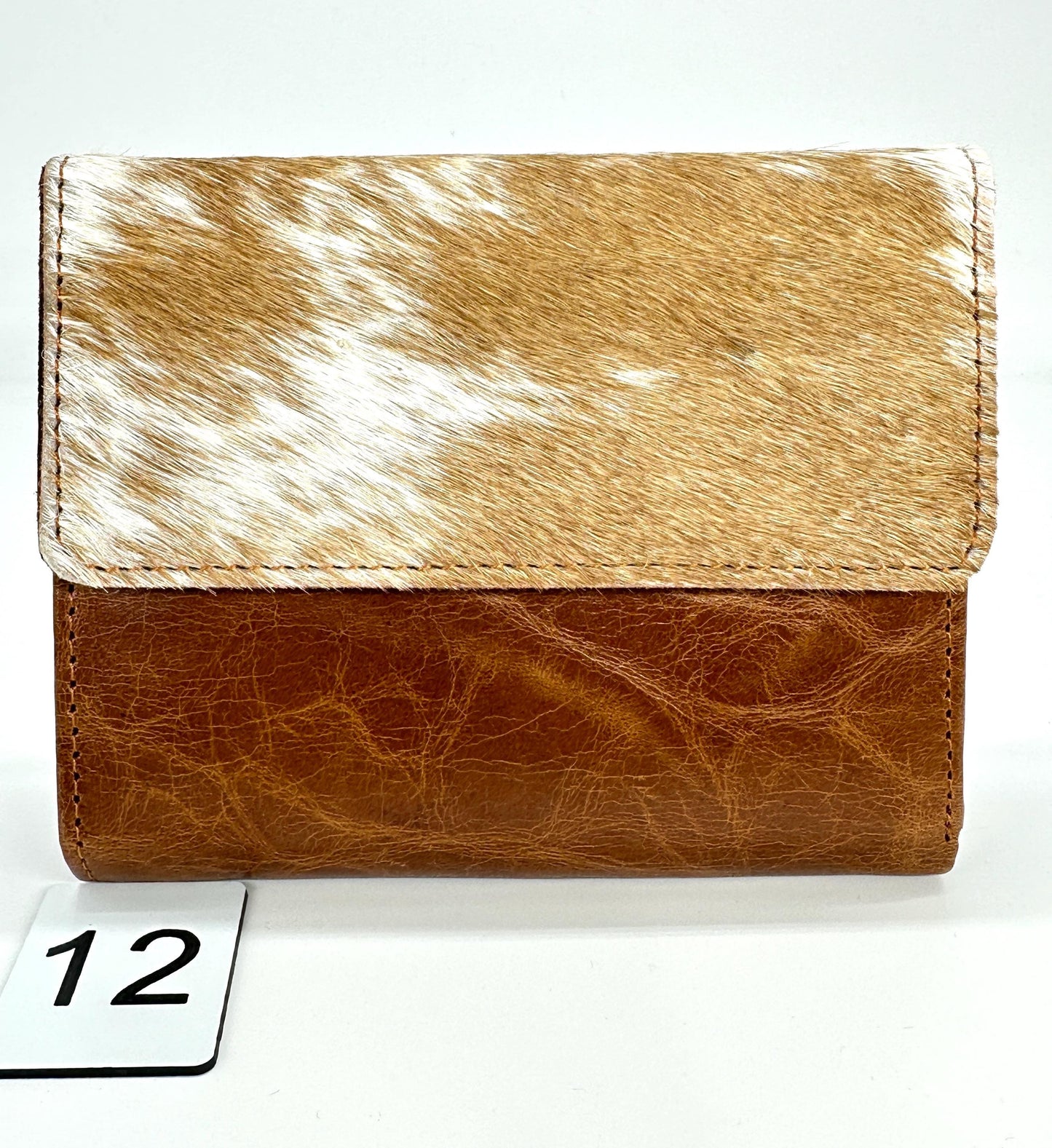 Compact Genuine Leather Wallet with Cowhide, Zipped Coin Pouch & Multi-Card Slots, Photo/ID Display - JayKayBoutiqueOnline