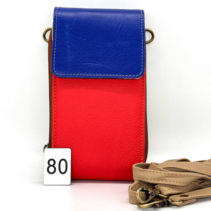 Upcycled Leather Crossbody Phone Bag - JayKayBoutiqueOnline
