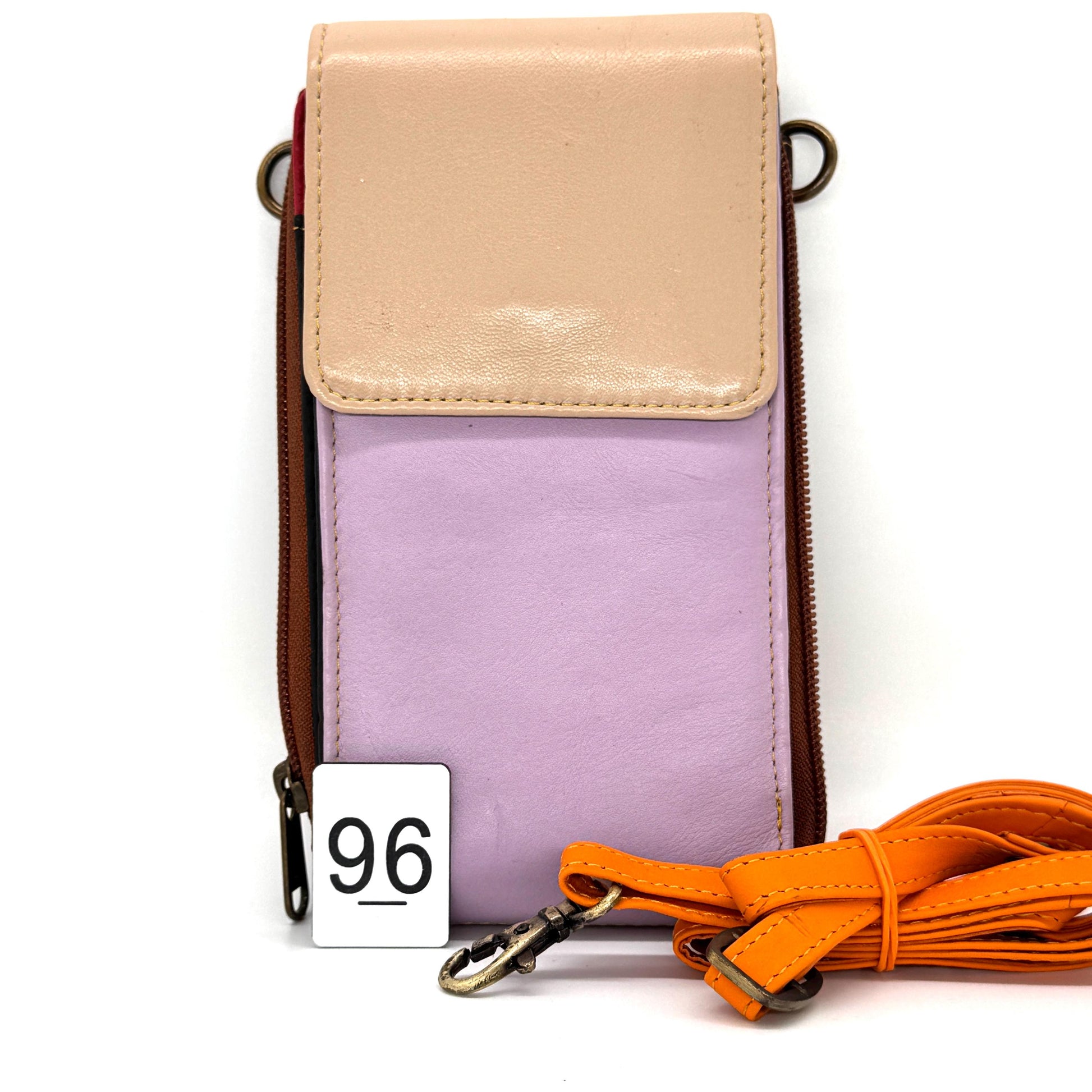 Upcycled Leather Crossbody Phone Bag - JayKayBoutiqueOnline