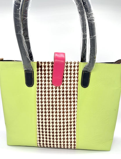 Recycled Leather Laptop Tote Bag - JayKayBoutiqueOnline