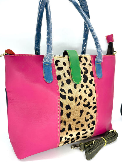 Recycled Leather Laptop Tote Bag - JayKayBoutiqueOnline