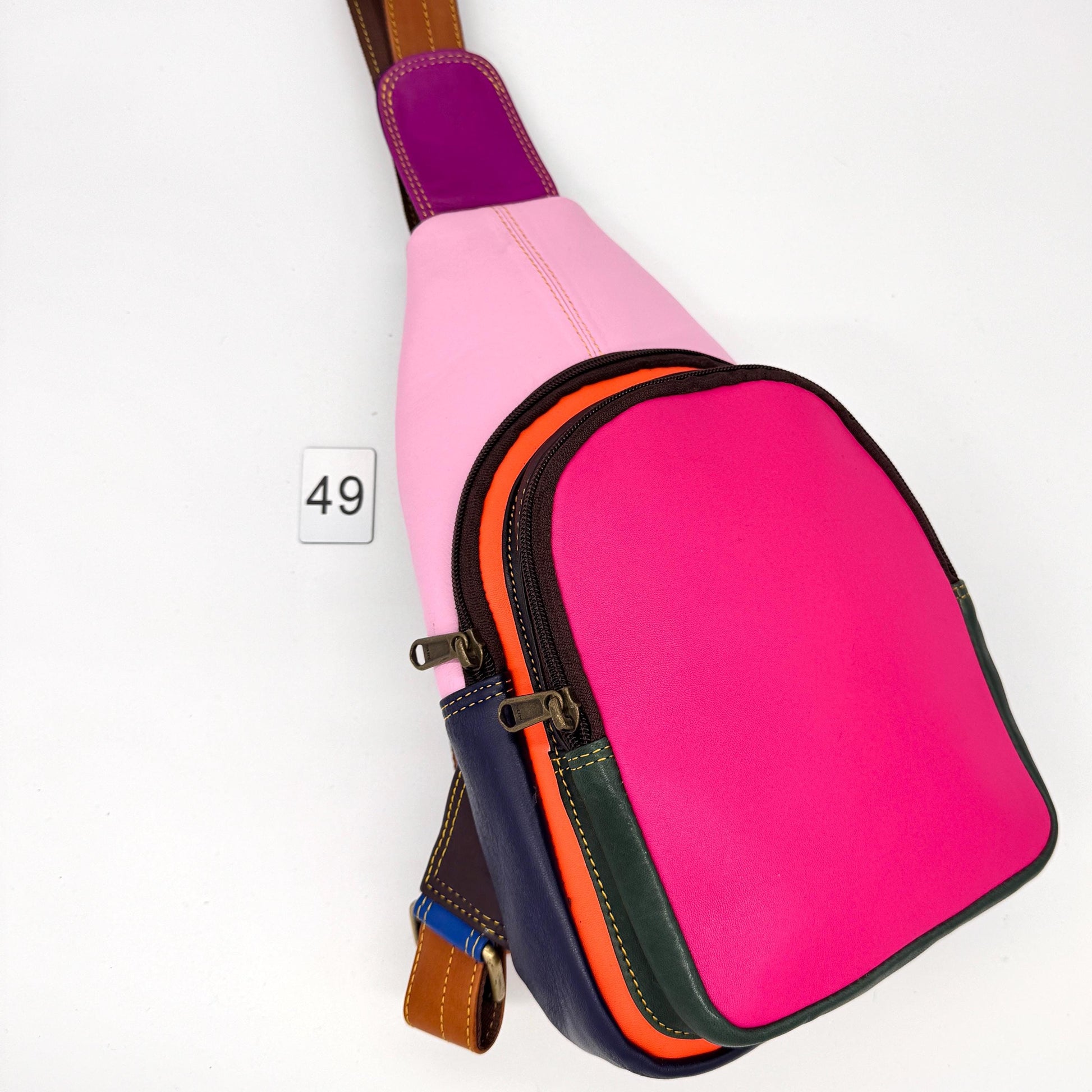Upcycled Leather Sling Bag - JayKayBoutiqueOnline